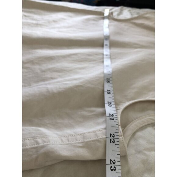 Sofie D'Hoore Oversized Sleeveless Drawstring Hem Top Womens 10 Ivory Lagenlook - Picture 7 of 8